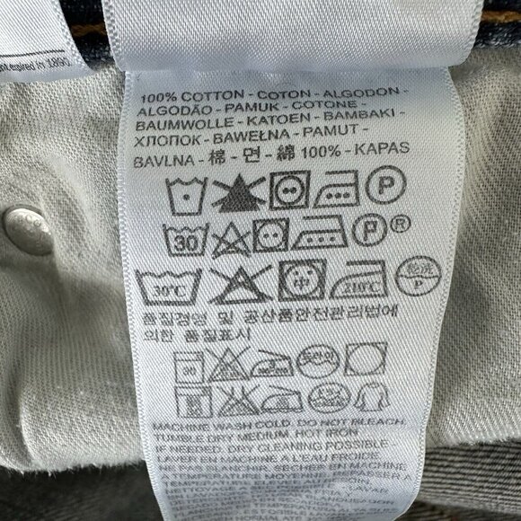 Levis 550 Jeans Size 44x30 Blue Denim Relaxed Fit Cotton Straight Baggy - Picture 9 of 12